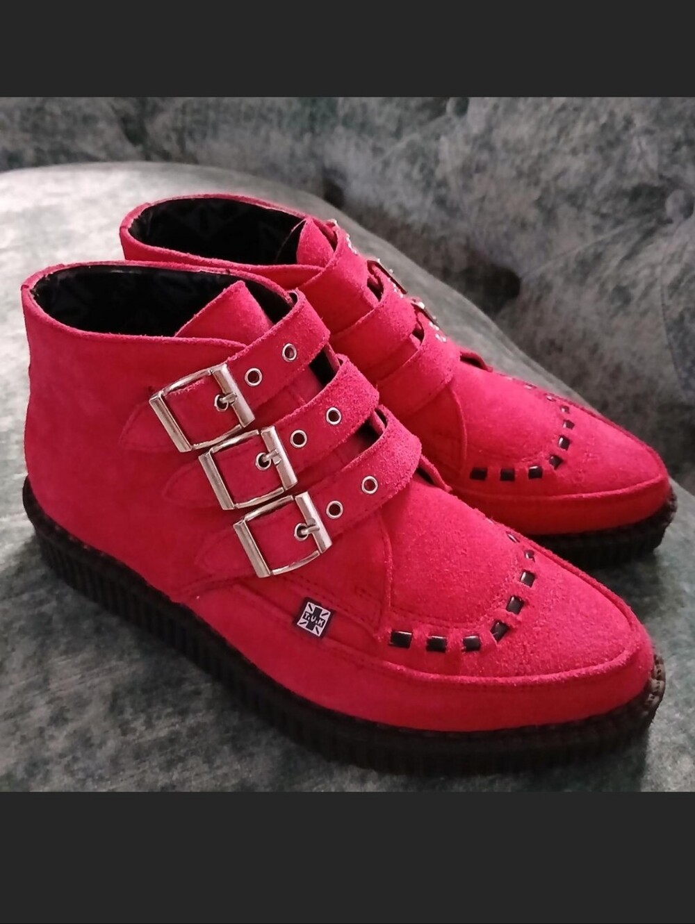 Hot Pink T.U.K Creeper Booties